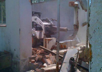 Demolishing buildings